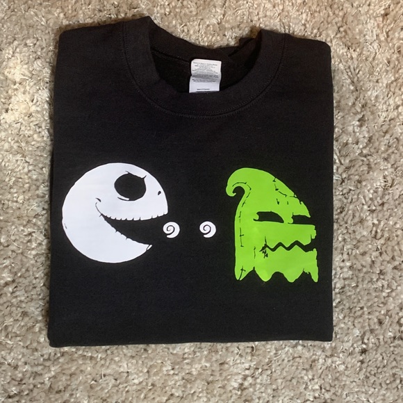 Pac Man Jack Skellington Oogie Boogie Sweatshirt - Picture 2 of 7